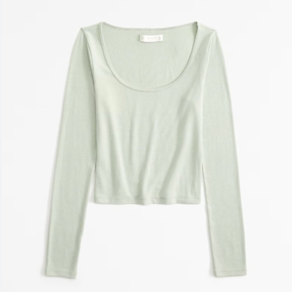 Abercrombie & Fitch Lounge Cozy Cloud Knit scoop neck tee